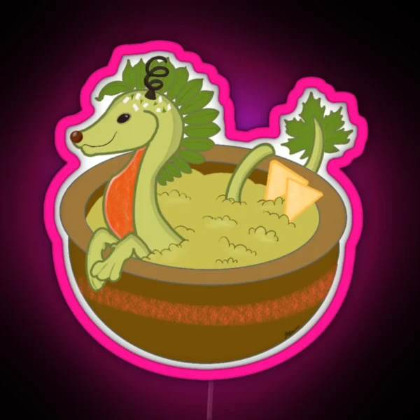 Guacamole Dragon RGB Neon Sign