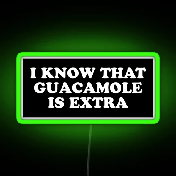 GUACAMOLE RGB Neon Sign