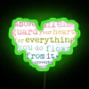 Beautiful Inspirational Home Decor Guardian Angel Bible Verse Neon Sign Lighting