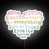 Protective scripture light for home or office decoration inspiration purposes.