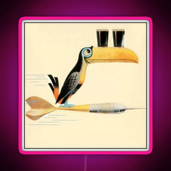 Guinness Darts Toucan RGB Neon Sign