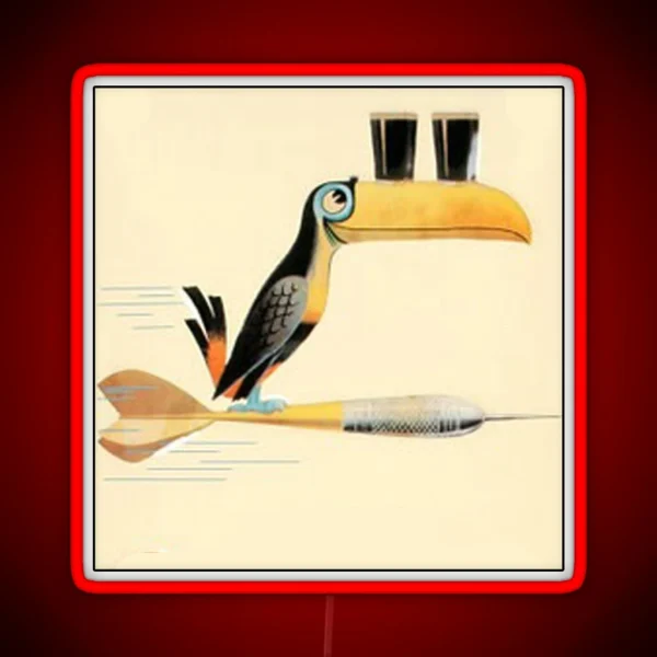 Guinness Darts Toucan RGB Neon Sign