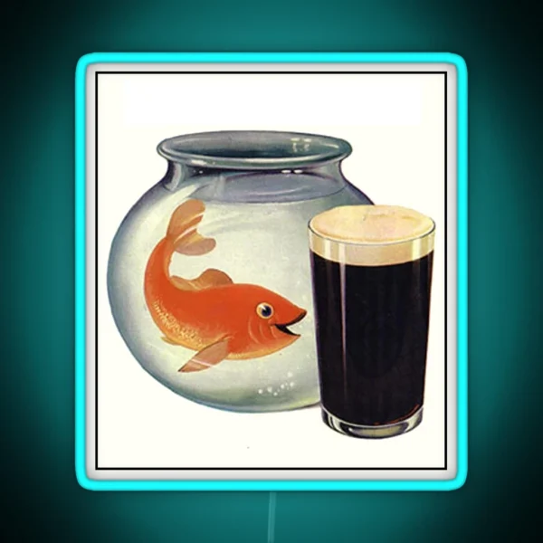 Guinness Drink Like A Fish RGB Neon Sign