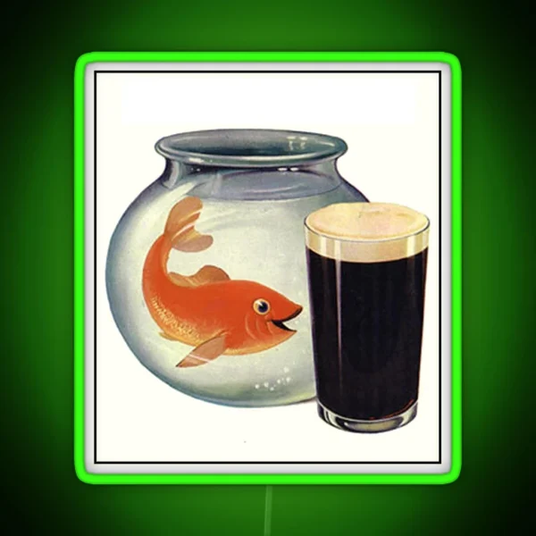 Guinness Drink Like A Fish RGB Neon Sign