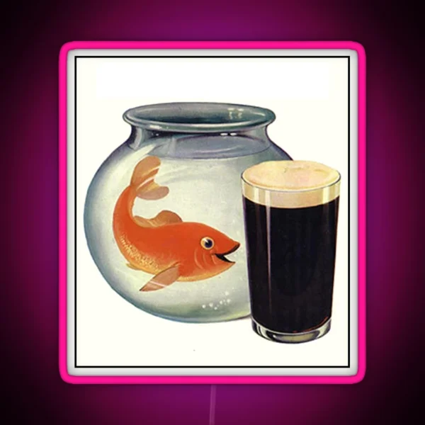 Guinness Drink Like A Fish RGB Neon Sign