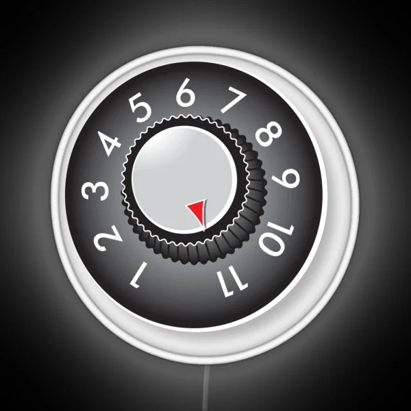 Guitar Amp Volume Knob Goes To Eleven 11 Heavy Metal RGB Neon Sign