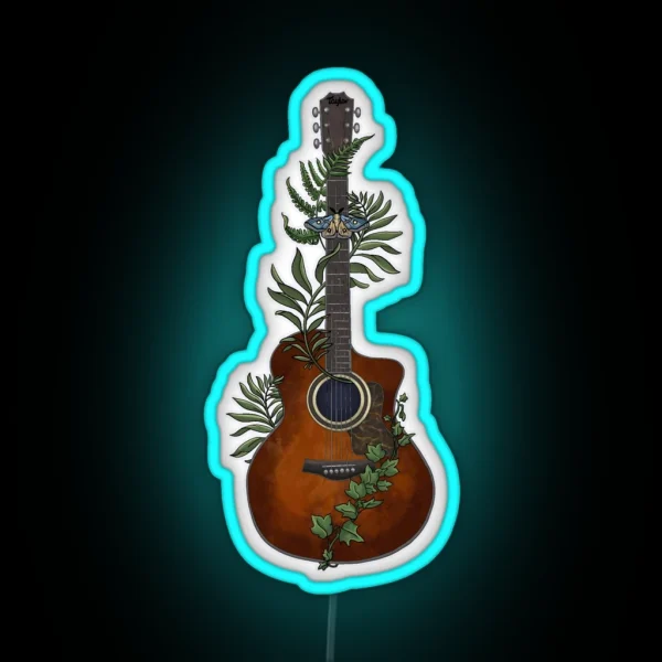 Guitar From The Last Of Us RGB Neon Sign