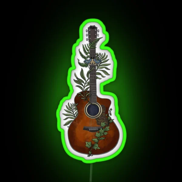 Guitar From The Last Of Us RGB Neon Sign