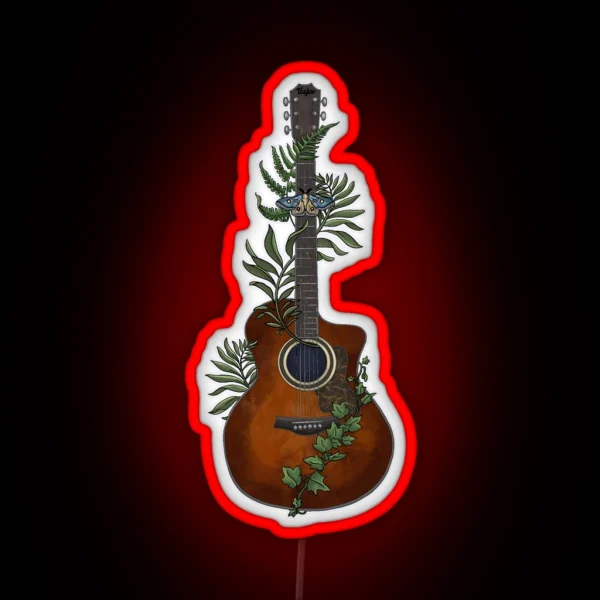 Guitar From The Last Of Us RGB Neon Sign