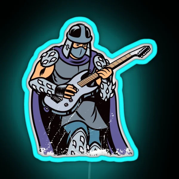 Guitar Shredder RGB Neon Sign