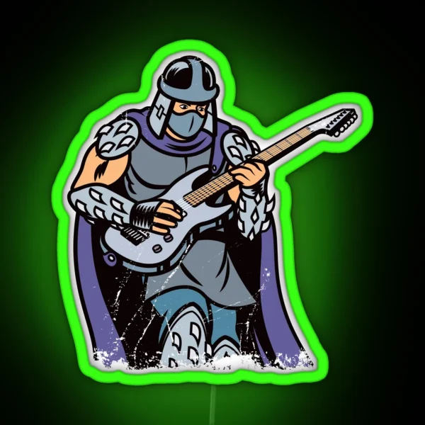 Guitar Shredder RGB Neon Sign