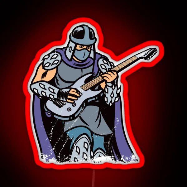 Guitar Shredder RGB Neon Sign
