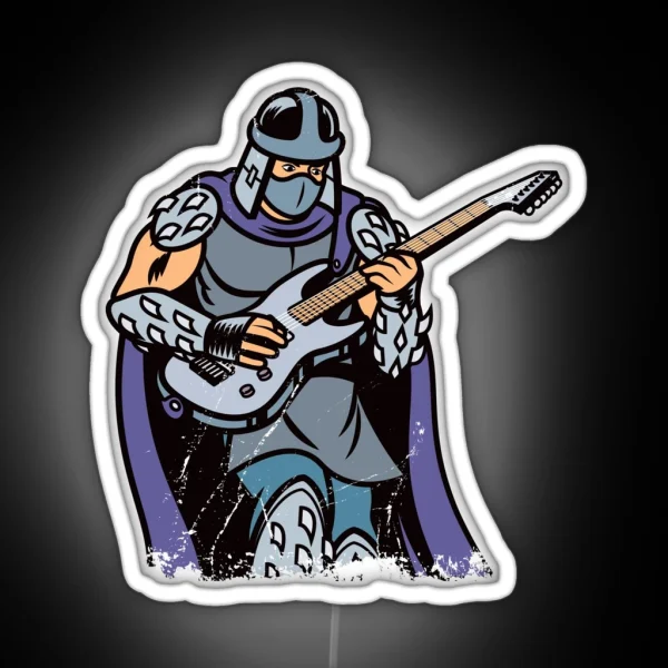 Guitar Shredder RGB Neon Sign