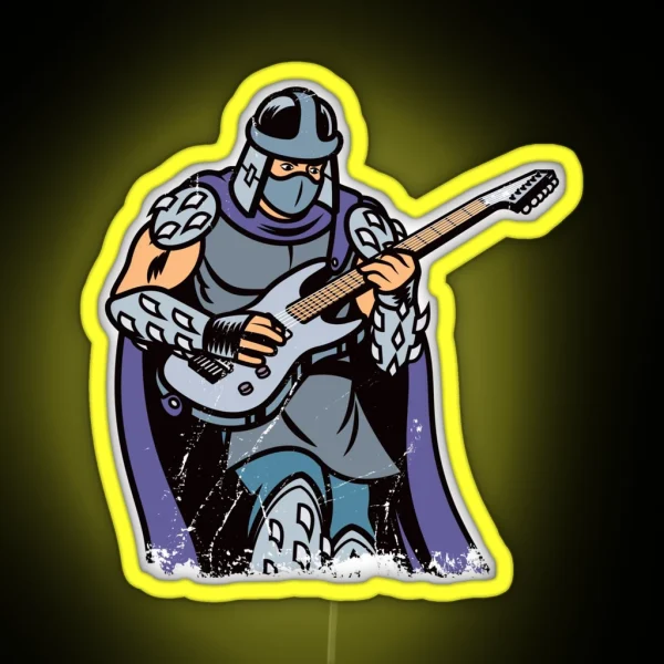 Guitar Shredder RGB Neon Sign