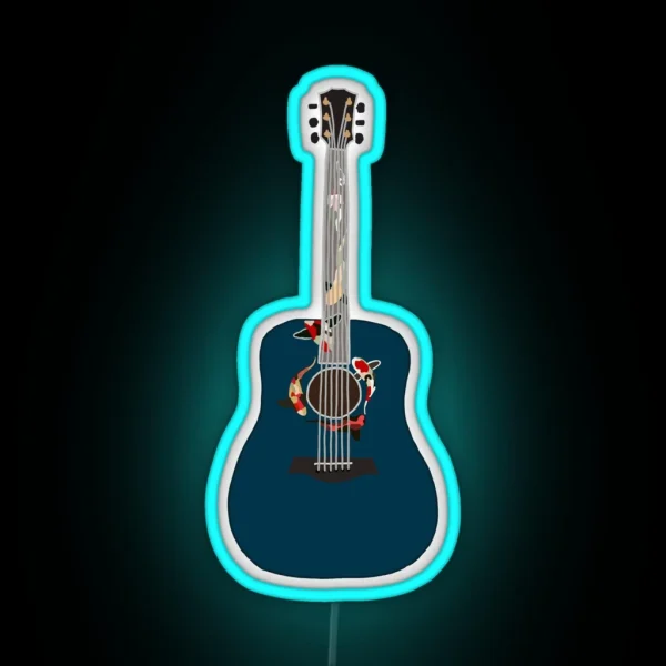 Guitar Taylor Swift Koi Fish RGB Neon Sign