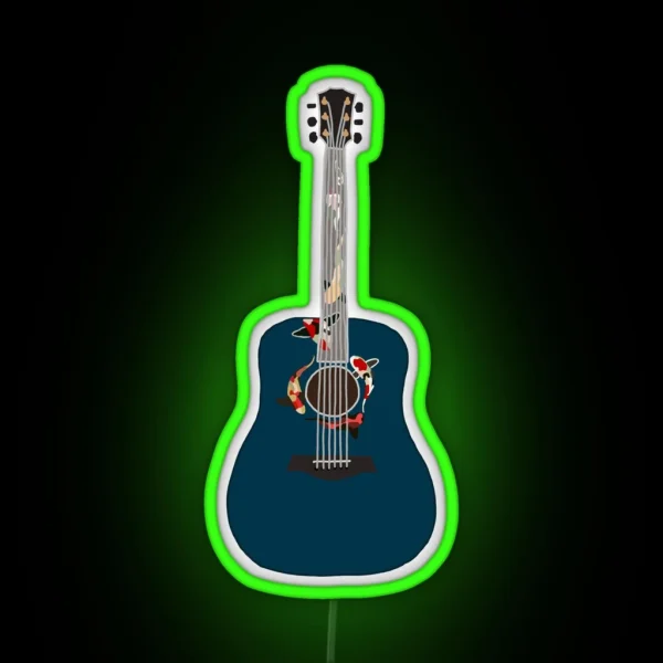 Guitar Taylor Swift Koi Fish RGB Neon Sign