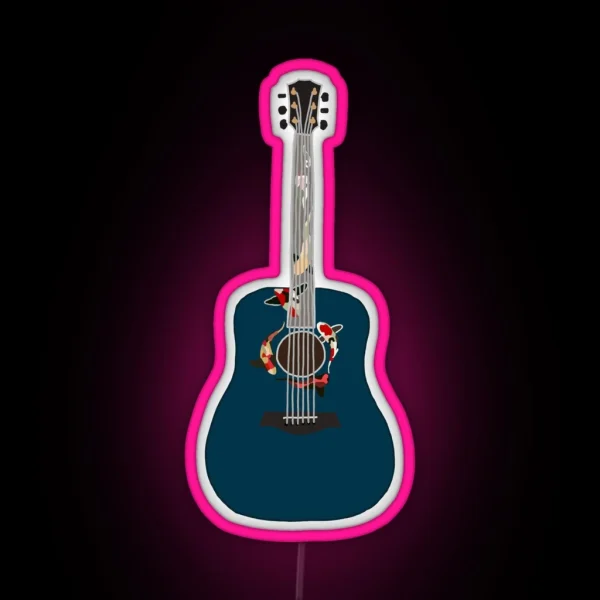 Guitar Taylor Swift Koi Fish RGB Neon Sign