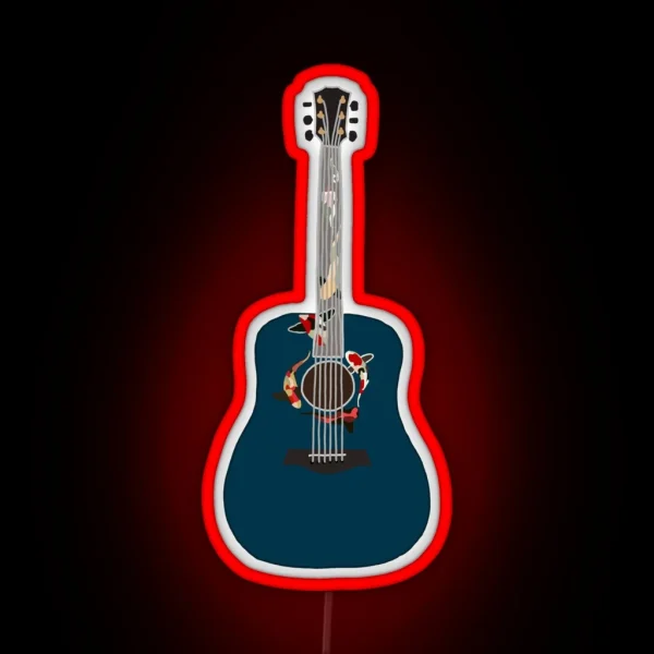 Guitar Taylor Swift Koi Fish RGB Neon Sign