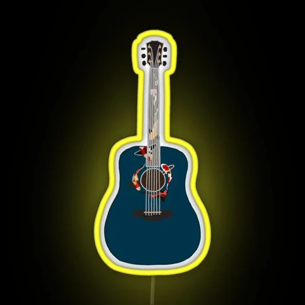 Guitar Taylor Swift Koi Fish RGB Neon Sign