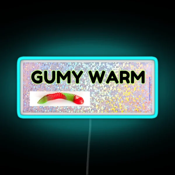 Gumy Warm Gummy Worm Bumper Led RGB Neon Sign