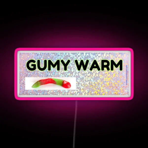 Gumy Warm Gummy Worm Bumper Led RGB Neon Sign