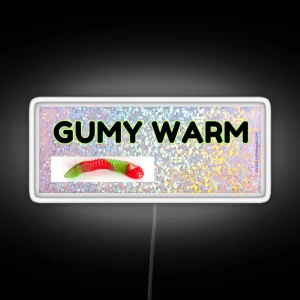 Gumy Warm Gummy Worm Bumper Led RGB Neon Sign