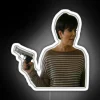 Kris Jenner's iconic name in vibrant RGB neon LED letters