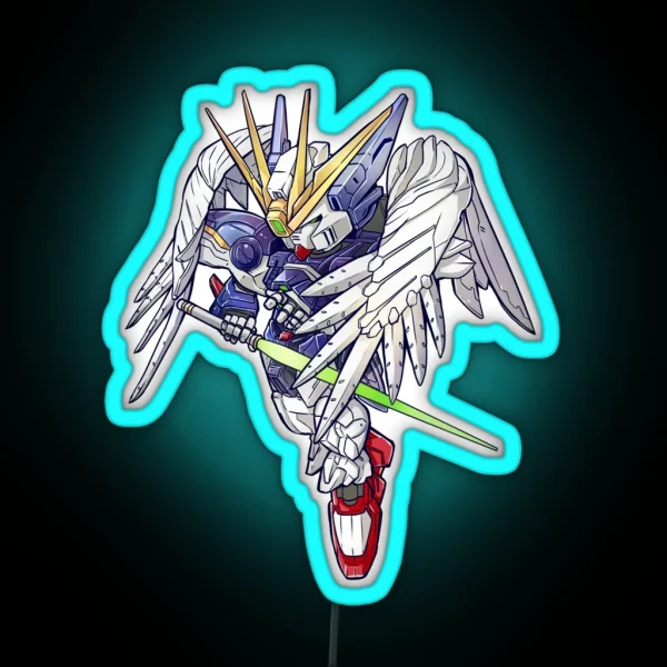 Gundam Wing Deform RGB Neon Sign