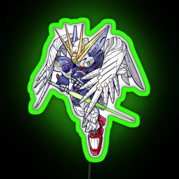 Gundam Wing Deform RGB Neon Sign