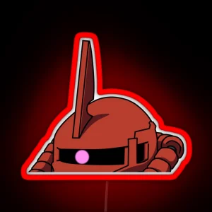 GUNDAM ZEON CHAR S ZAKU 2 PEEKER RGB Neon Sign