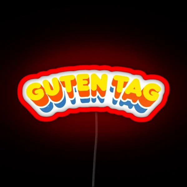 Guten Tag Retro Curve RGB Neon Sign