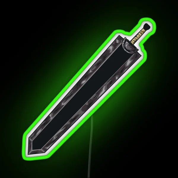 Guts Sword Dragon Slayer RGB Neon Sign