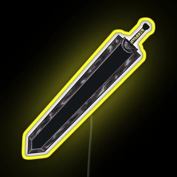 Guts Sword Dragon Slayer RGB Neon Sign