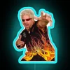Neon Guy Fieri Flavortown Restaurant Sign for Foodies and Chefs