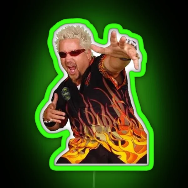 Guy Fieri King Of Flavortown RGB Neon Sign