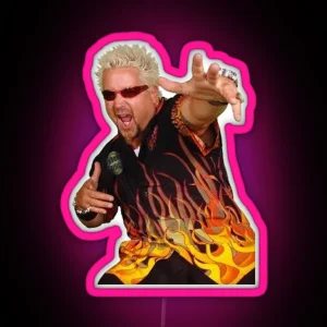 Guy Fieri King Of Flavortown RGB Neon Sign