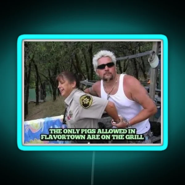 Guy Fieri S Serving Pork RGB Neon Sign