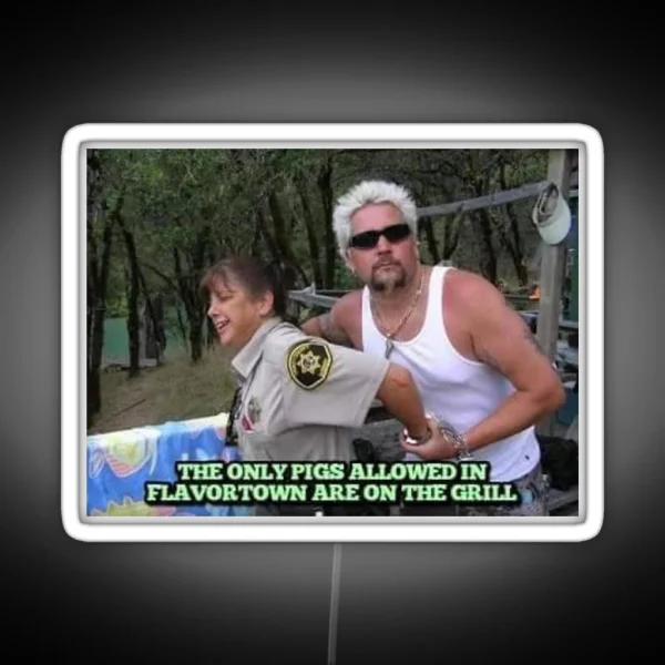 Guy Fieri S Serving Pork RGB Neon Sign