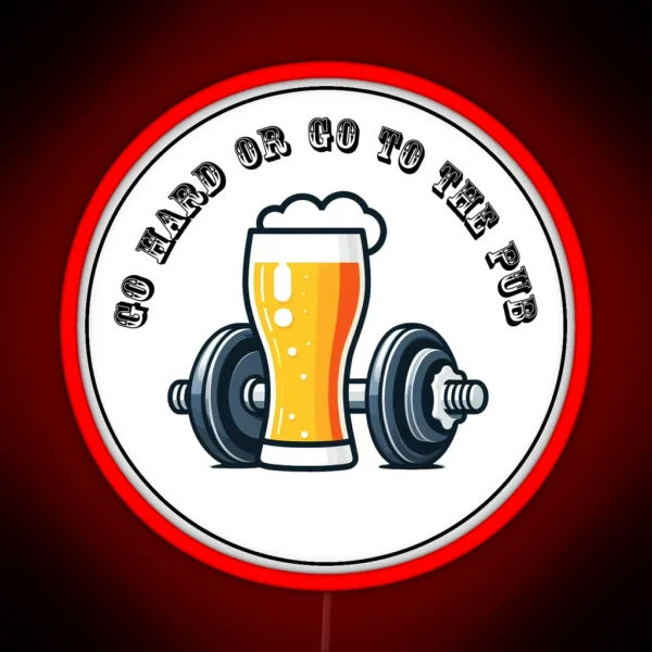 Gym Funny Weight Lifting And Bier RGB Neon Sign