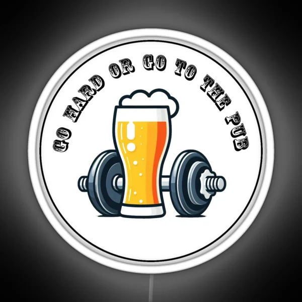Gym Funny Weight Lifting And Bier RGB Neon Sign