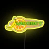 Vibrant H2O Brand Logo Illuminated by Color-Changing Neon Caffe RGB Strip