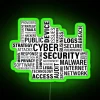 Secure Your Space with Bold Hacker Cyber Security Neon Sign Accents