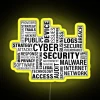 Hacker Cyber Security Warning Alert Neon Sign with RGB Lighting