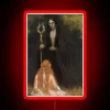 Symbolic Hades and Persephone Mythological Romance Neon Sign Illumination