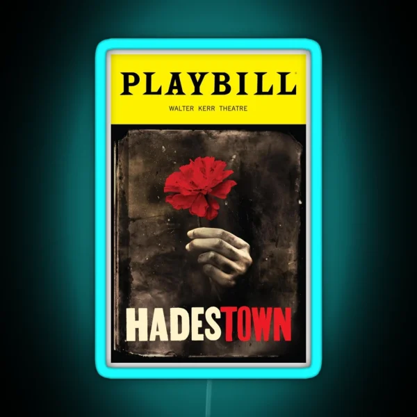 Hadestown The Musical Led Broadway Musicals Led Hades Town Flower Led RGB Neon Sign