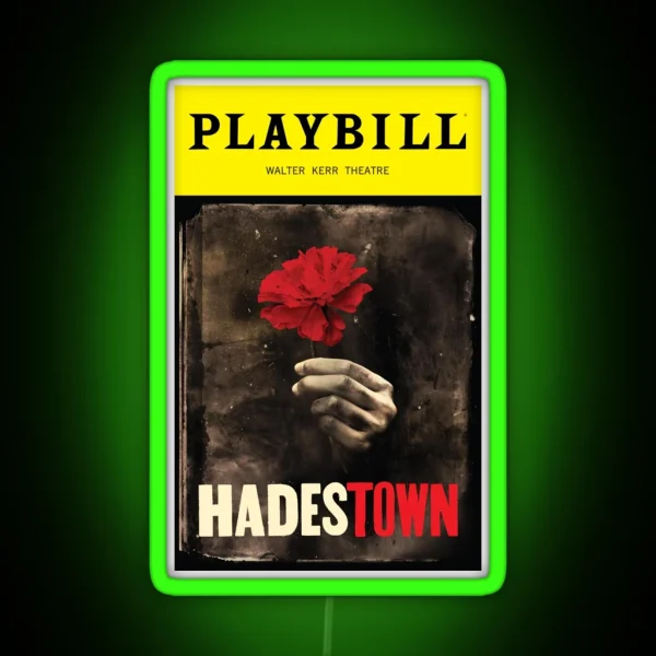 Hadestown The Musical Led Broadway Musicals Led Hades Town Flower Led RGB Neon Sign