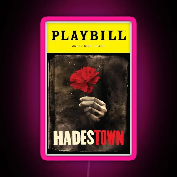 Hadestown The Musical Led Broadway Musicals Led Hades Town Flower Led RGB Neon Sign