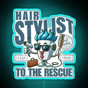 Hair Stylist To The Rescue RGB Neon Sign