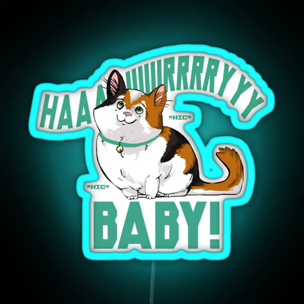 Hairy Baby RGB Neon Sign