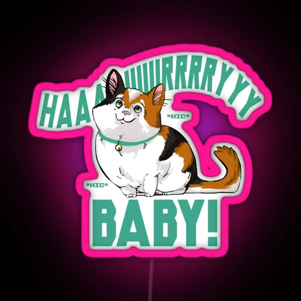 Hairy Baby RGB Neon Sign